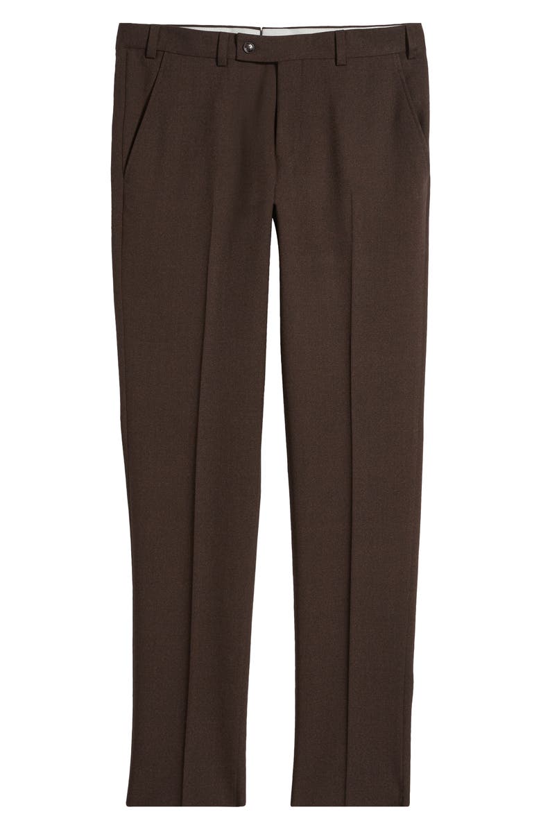 Ted Baker London Jerome Flat Front Wool Dress Pants, Alternate, color, 