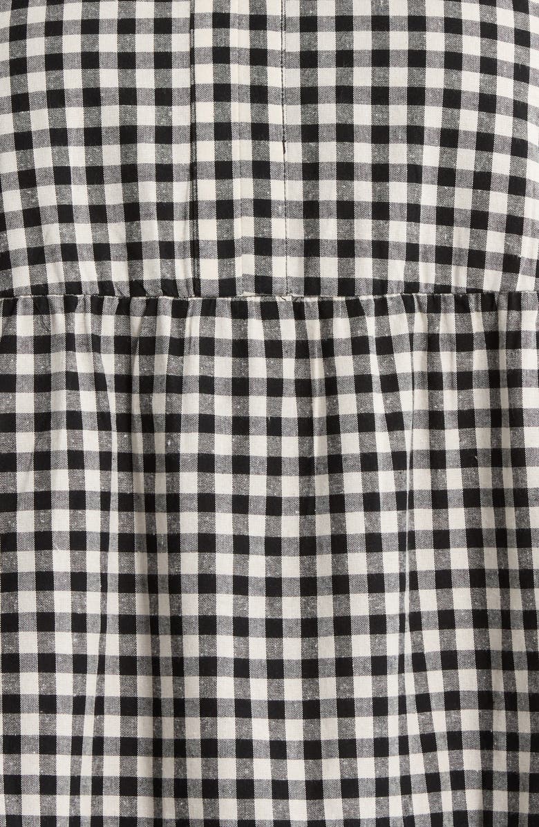 SUGARLIPS Plaid Gemmely Sleeveless Cotton Minidress, Alternate, color, Black-Multi