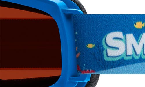 Smith Kids' Rascal Cylindrical Carbonic-x Over The Glasses Snow Goggles In Blue