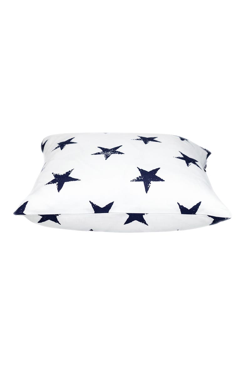 Star Cotton Pillow, Alternate, color, WHITE