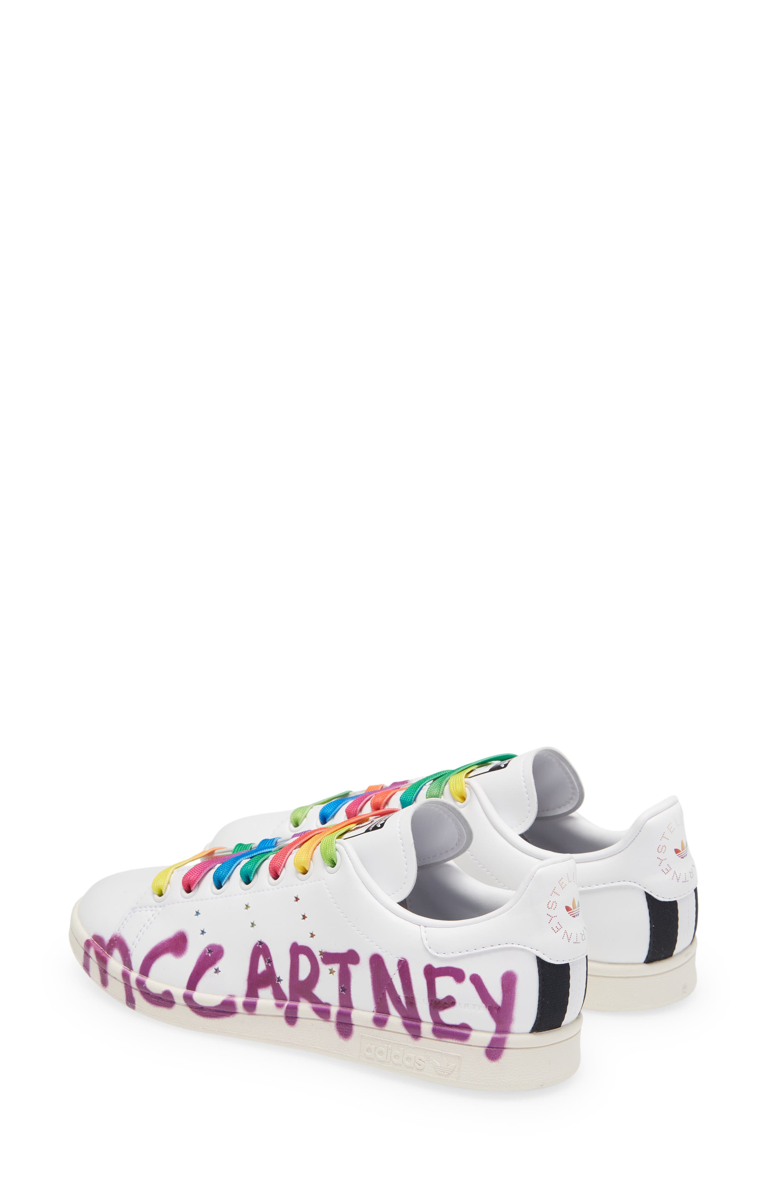 x adidas Stan Smith Shared 3 Unisex Sneaker, Alternate, color, SCREEN LOGO PINK