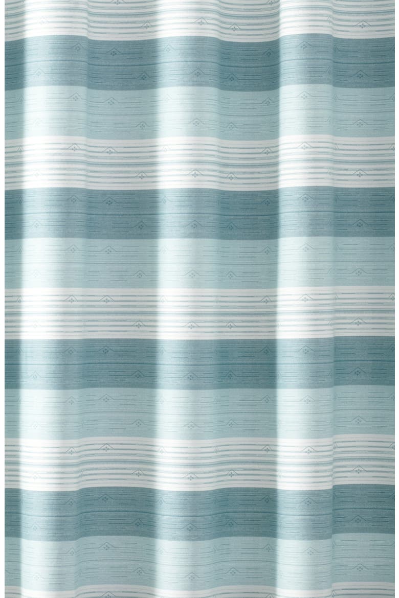 Hula Beach Shower Curtain, Alternate, color, TRANQUIL BLUE