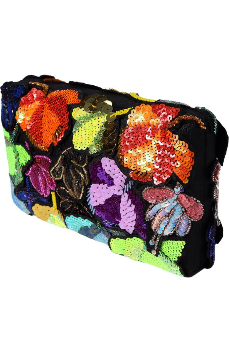 Simitri Aurelia Clutch, Alternate, color, Neon