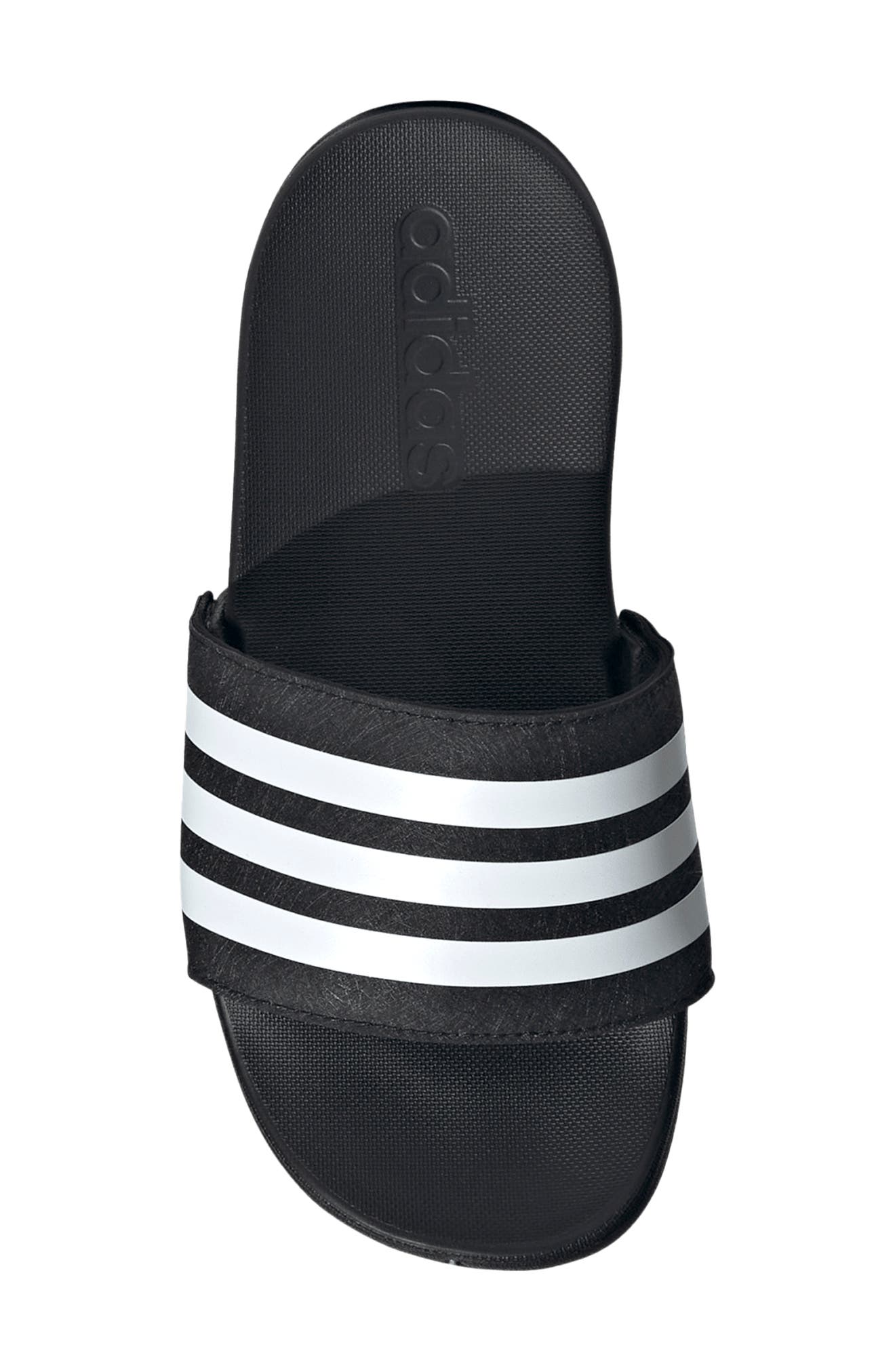 adidas Adilette Comfort Slide Sandal, Alternate, color, Cblack/Ftw
