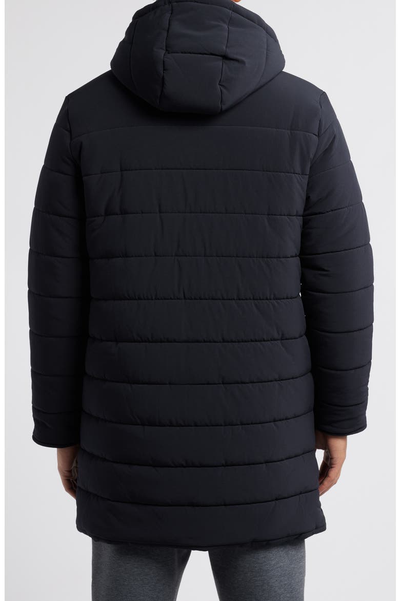 Raid Longline Puffer Jacket, Alternate, color, BLACK