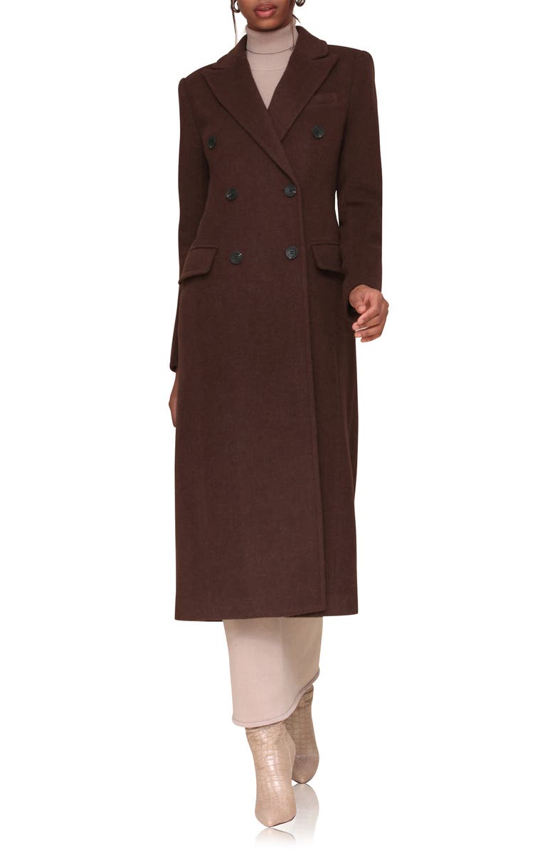 Avec Les Filles Hourglass Double Breasted Coat, Main, color, 
