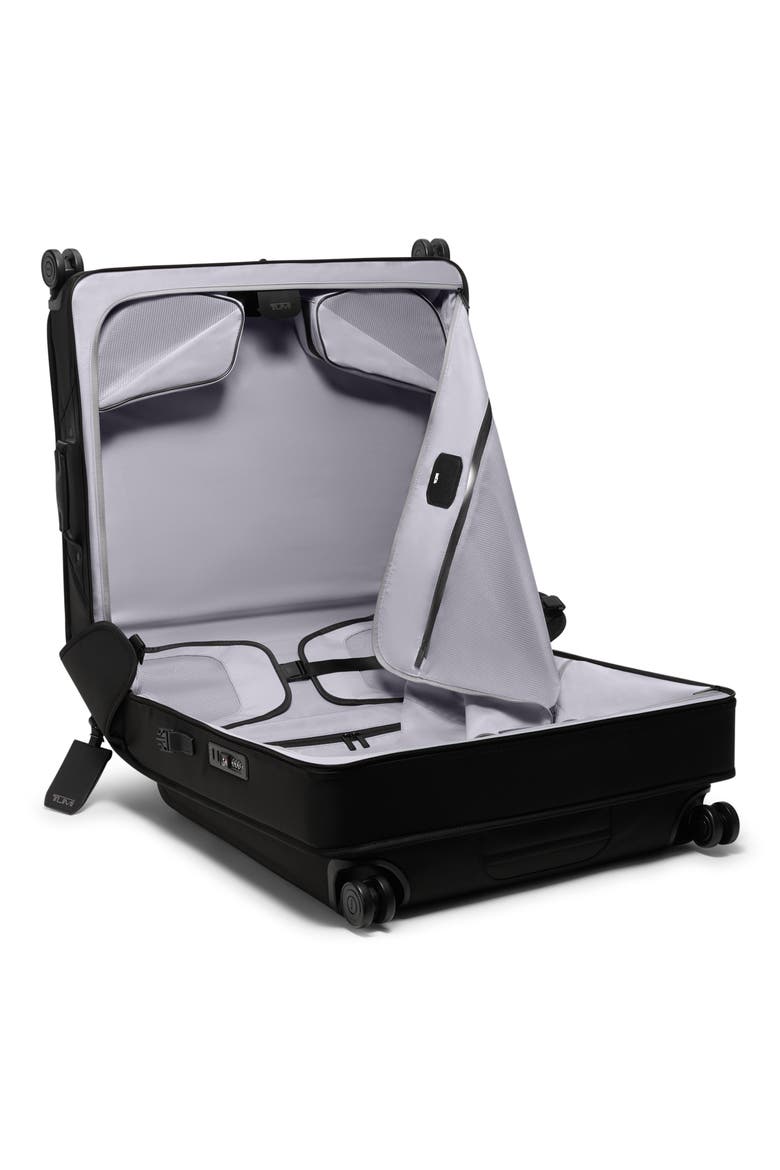 Alpha Large Checked Garment Bag, Alternate, color, BLACK