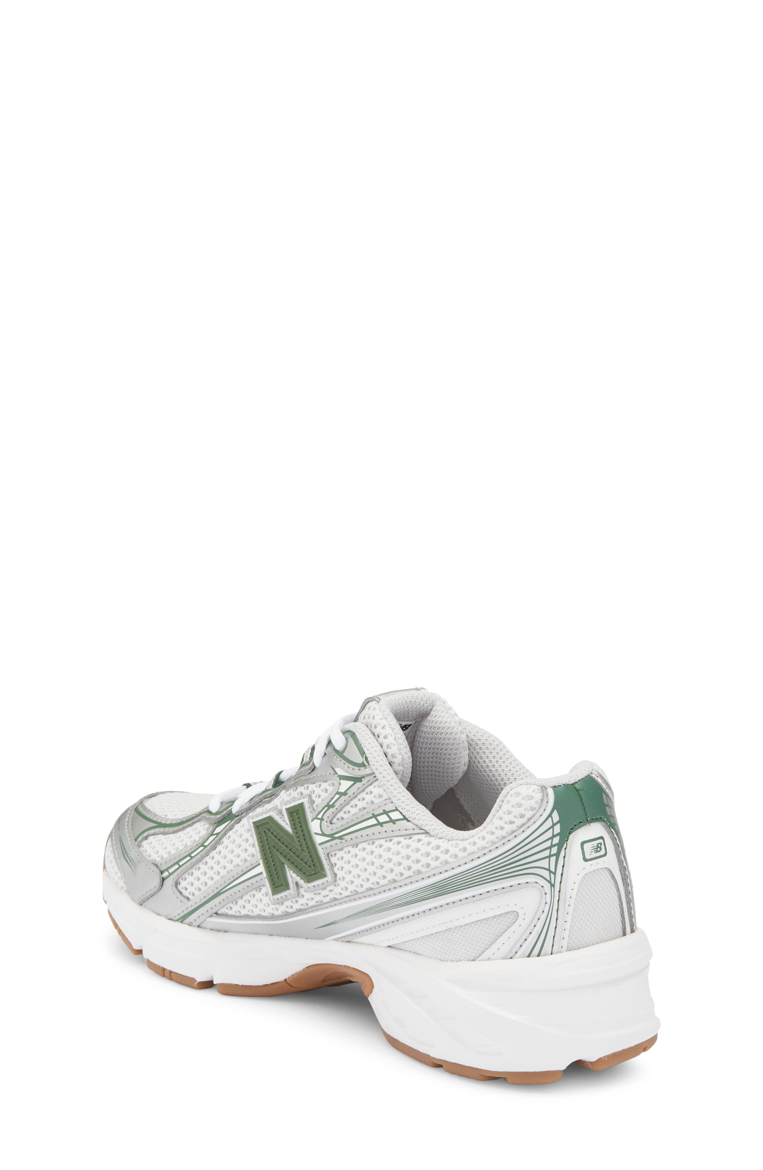 New Balance Kids' 740 Sneaker, Alternate, color, Silver Metallic/ Alpine Green