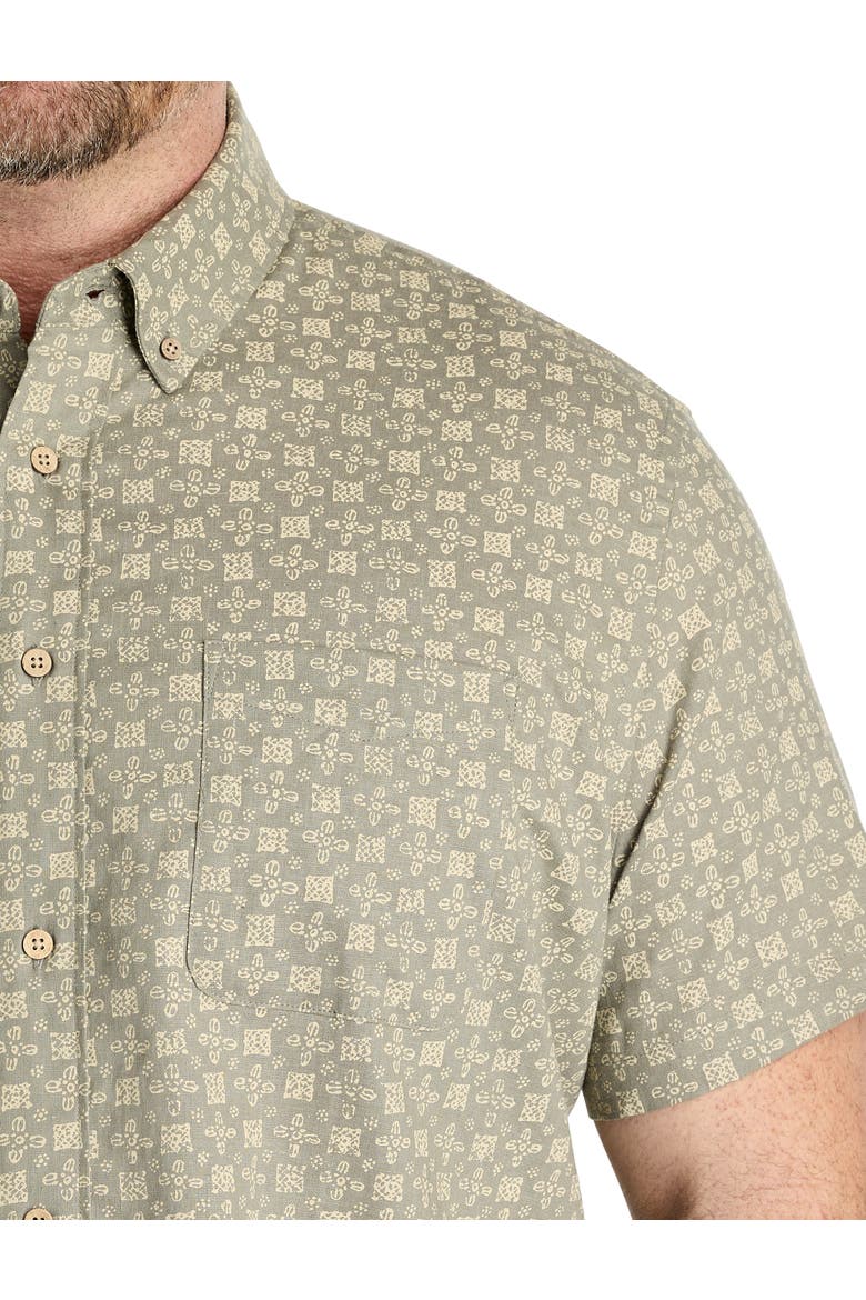 Big & Tall Breeze Sport Shirt, Alternate, color, SAGE