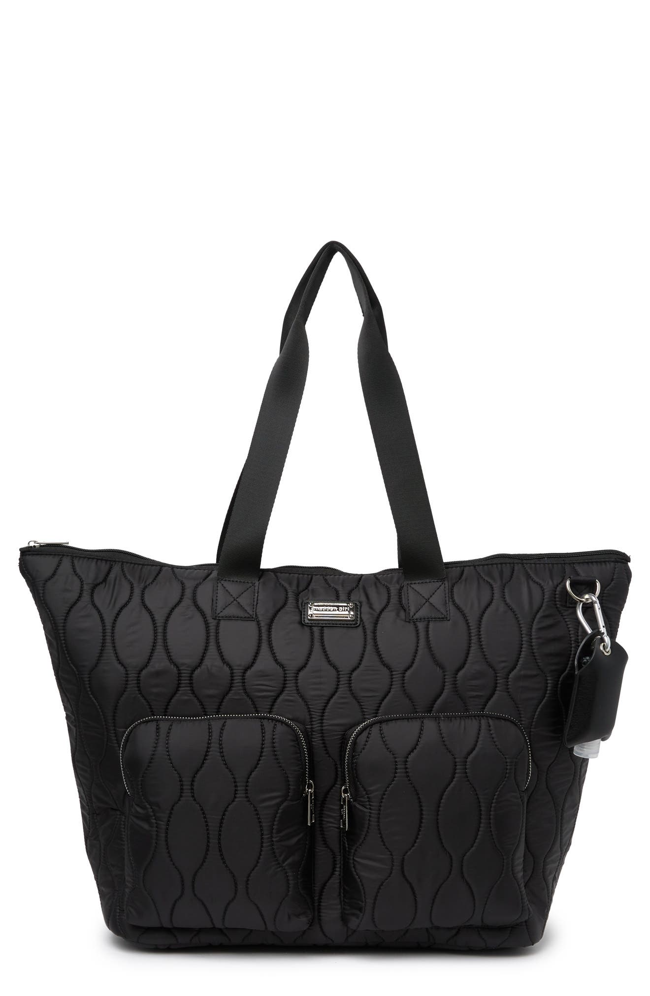 Madden Girl Quilted Weekend Tote Bag, Main, color, 