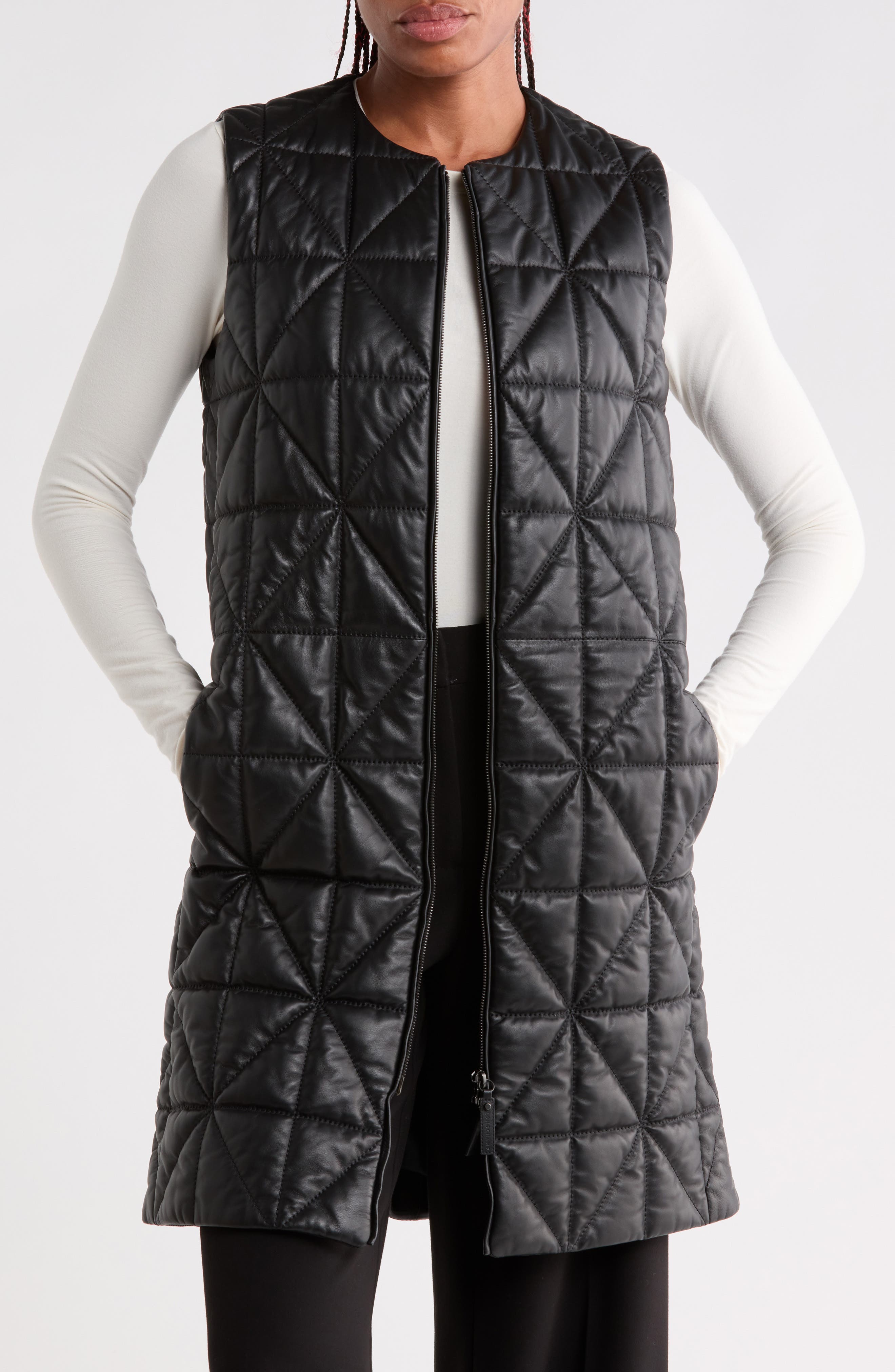 Quilted Leather Vest