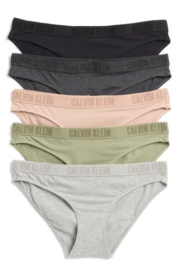 Calvin Klein Assorted 5-pack Briefs In Black/cedar