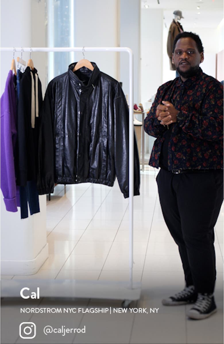 Leather Blouson Jacket, sales video thumbnail