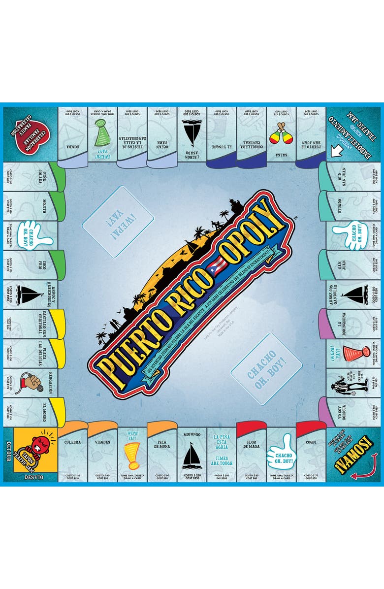 Late for the Sky Puerto Ricoopoly Monopoly Board Game, Alternate, color, 