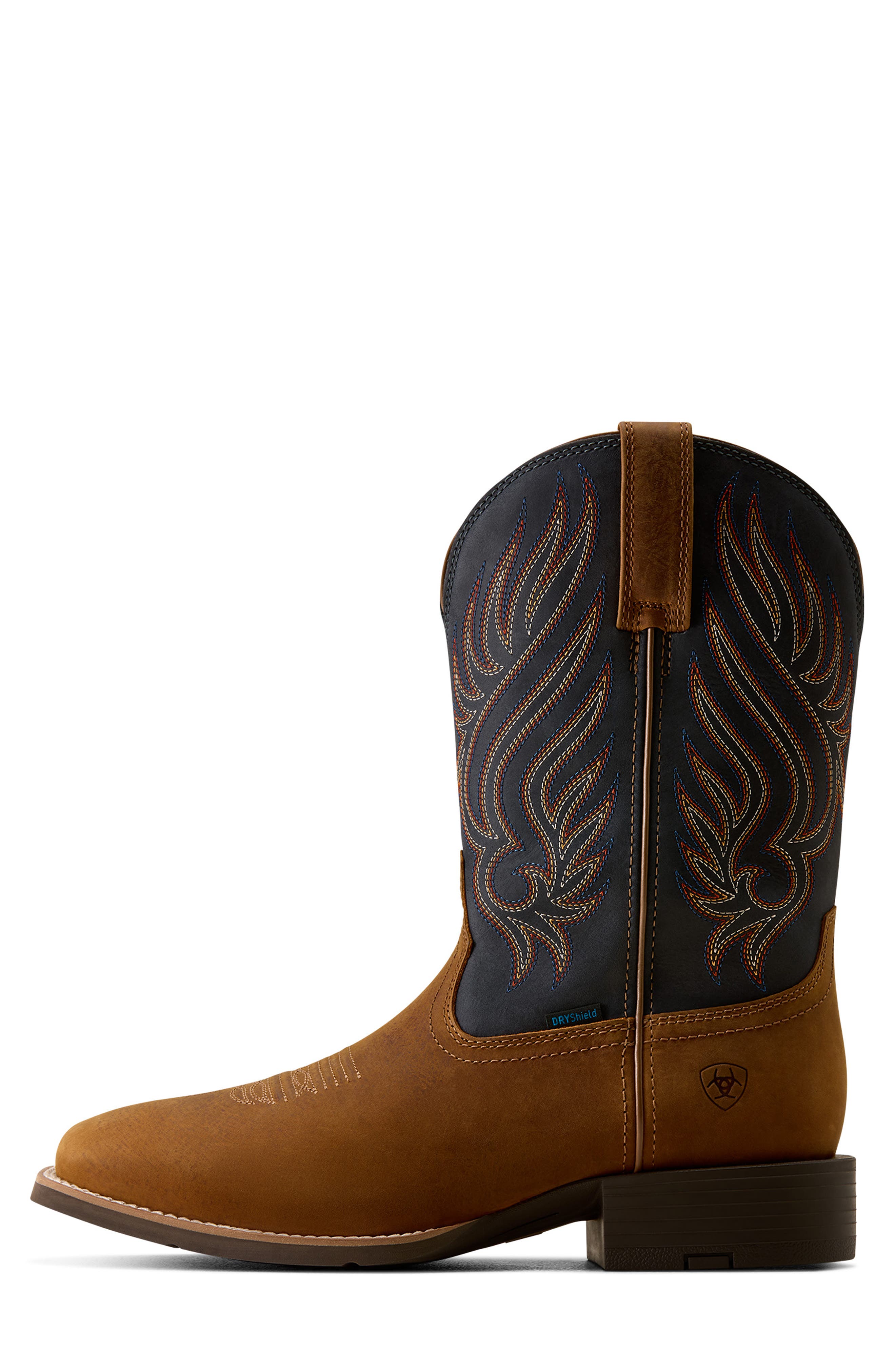 Sport Riggs Waterproof Wide Square Toe Western Boot, Alternate, color, TAN/ BARK