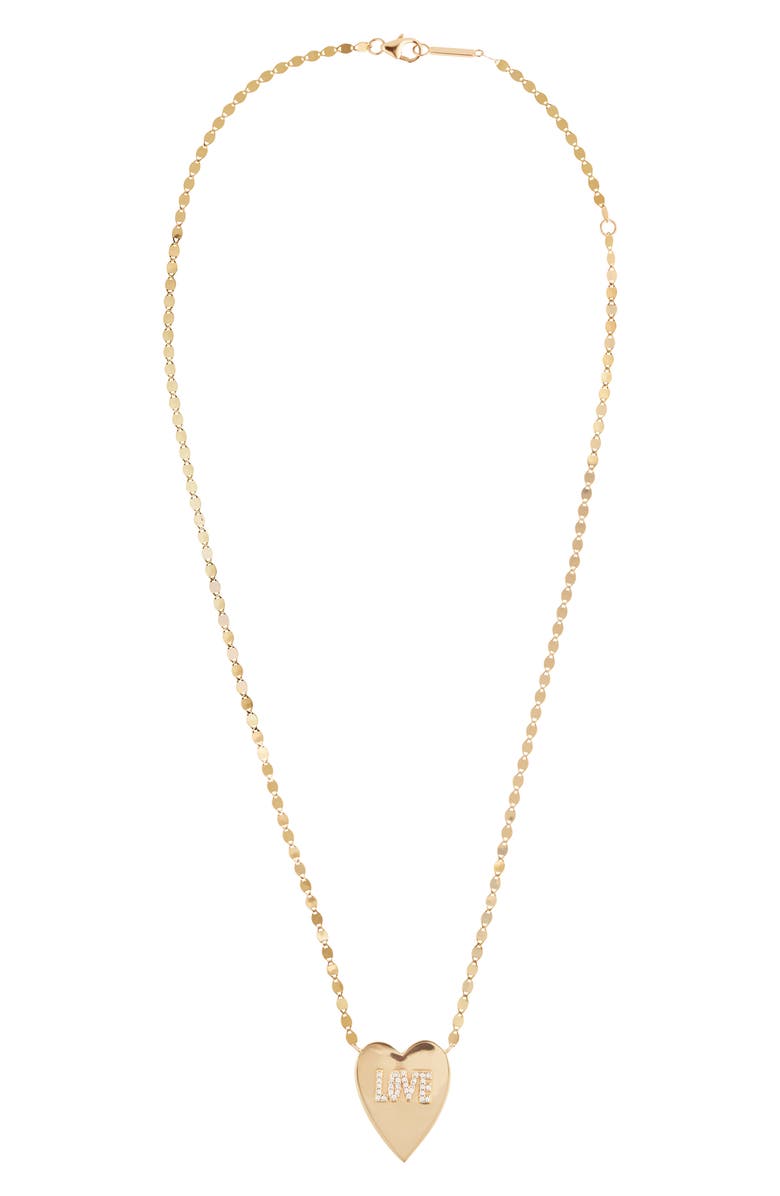 LANA Jewelry Love Heart Diamond Pendant Necklace, Main, color,
