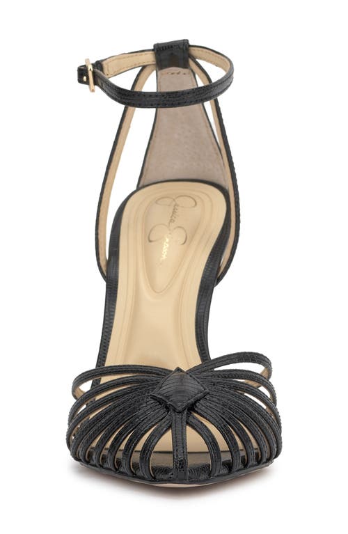 Jessica Simpson Paveri Ankle Strap Pointed Toe Pump In Black