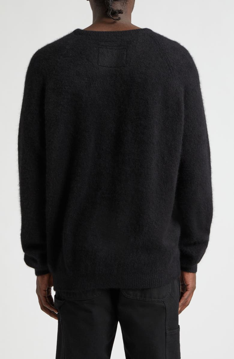 FRENCKENBERGER Cashmere Crewneck Sweater, Alternate, color, Black