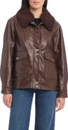 Sanctuary Faux Leather Bomber Jacket