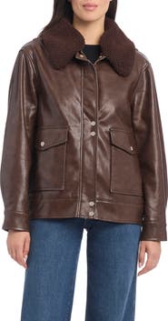 Sanctuary Faux Leather Bomber Jacket