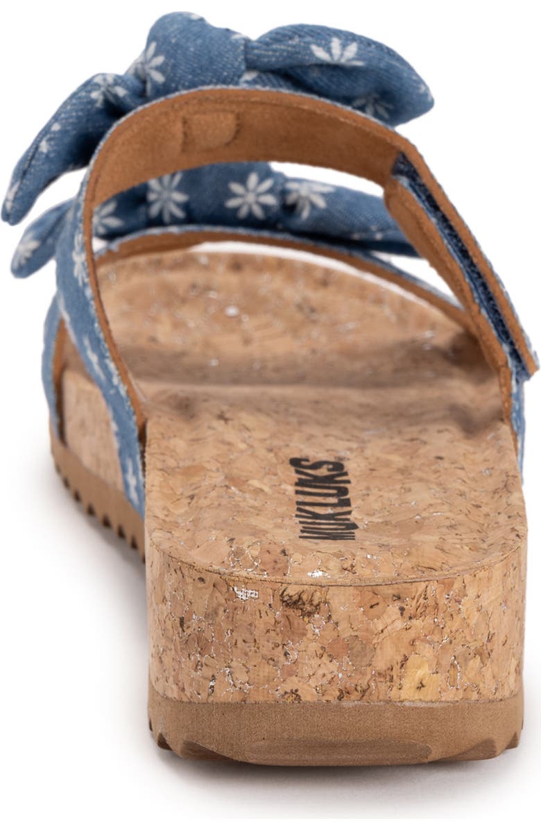 MUK LUKS Posie Platform Sandal, Alternate, color, Denim