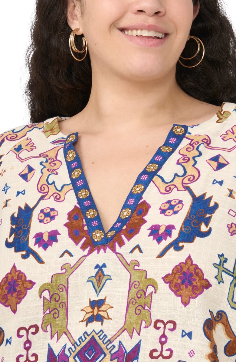 Vince Camuto Print Top, Alternate, color, New Ivory