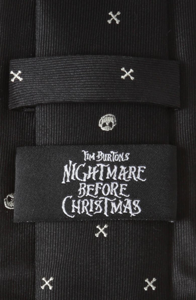 Cufflinks, Inc. NIghtmare Before Christmas Jack Skellington Silk Tie, Alternate, color, Black