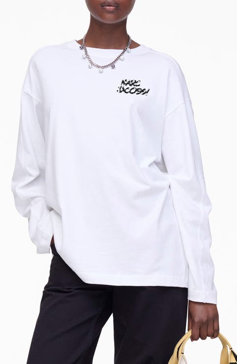 Patchwork Dice Long Sleeve Graphic T-Shirt