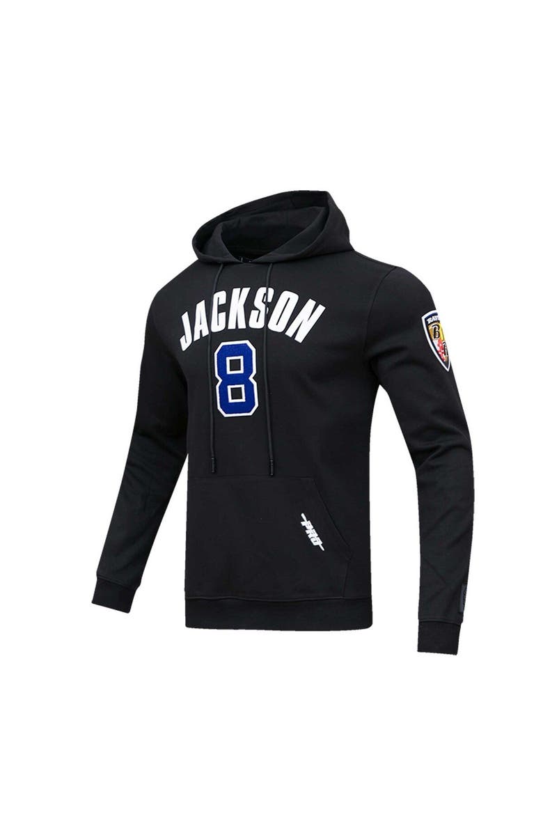 PRO STANDARD Men's Pro Standard Lamar Jackson Black Baltimore Ravens Player Name & Number Pullover Hoodie, Alternate, color, 