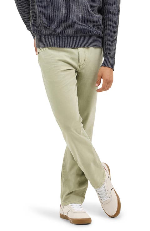 Greensboro Straight Leg 5-Pocket Cotton & Linen Pants