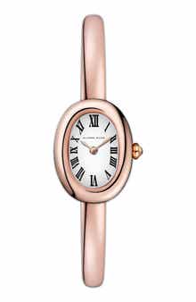 Two-Hand Quartz Oval Bracelet Watch, 30mm