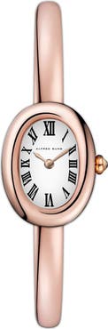 Alfred Sung Two-Hand Quartz Oval Bracelet Watch, 30mm