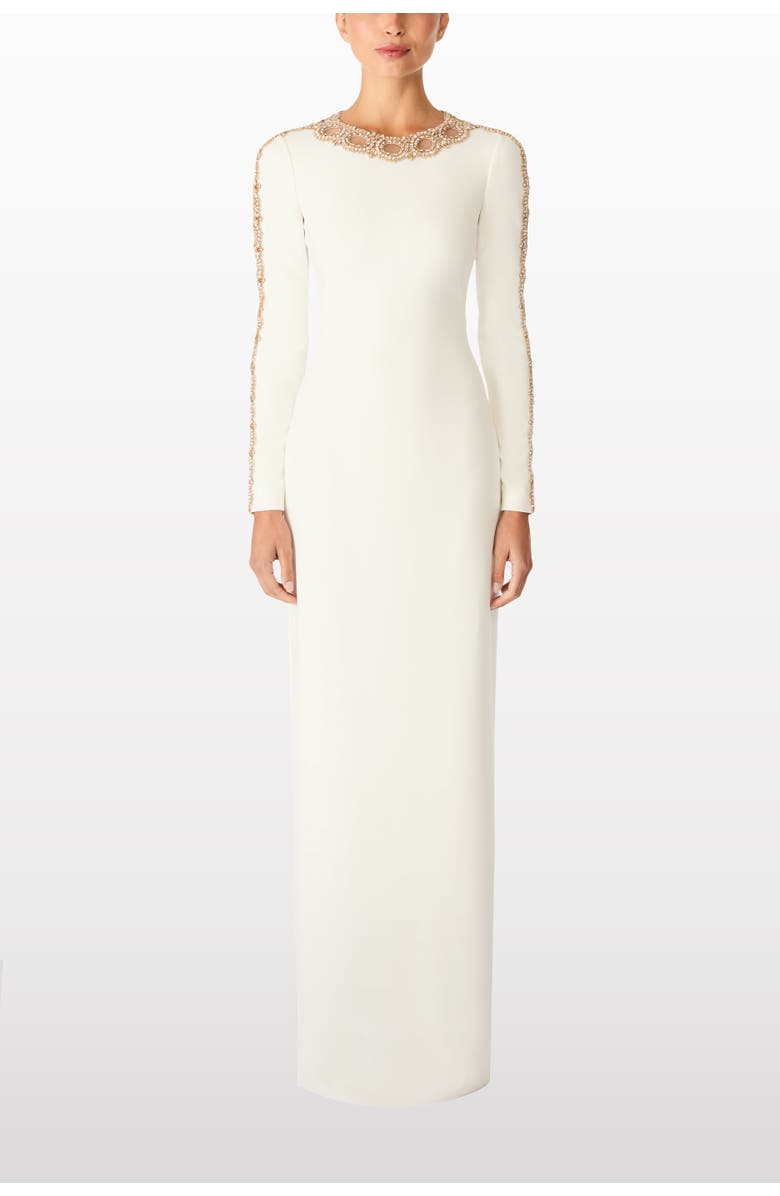 Jenny Packham Penny Gown, Alternate, color, Vanilla