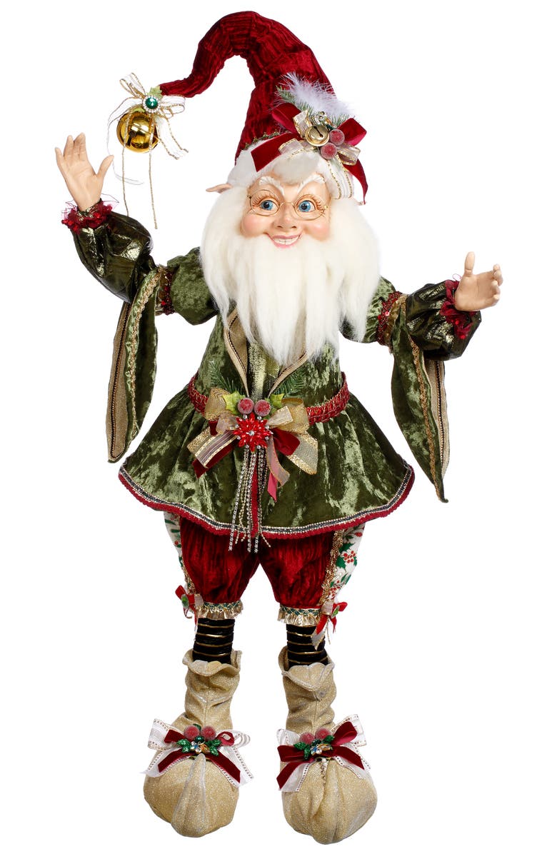 Mark Roberts NorthPole Holly Jolly Elf, Main, color, Moss Green
