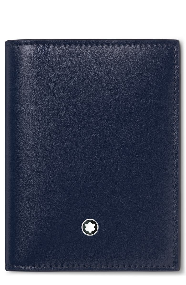 Montblanc Meisterstück Leather Card Case, Main, color, Ink Blue