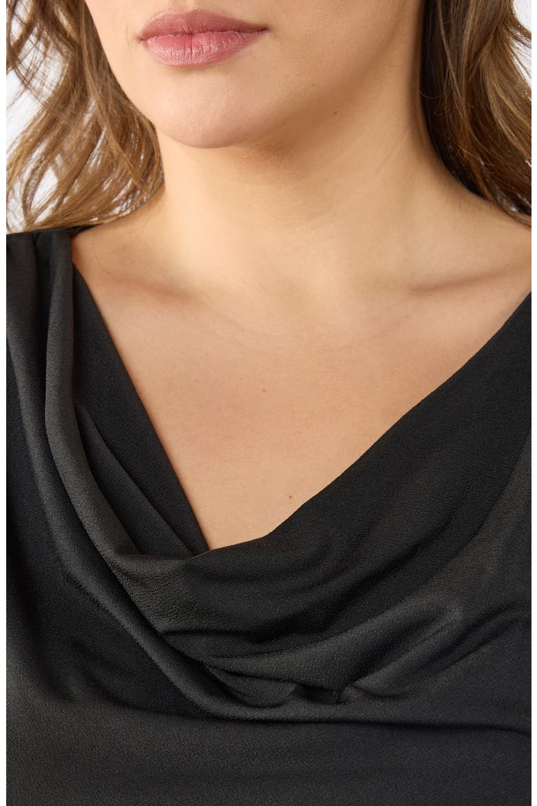 Dune Cowl Neck Sleeveless Top, Alternate, color, BLACK
