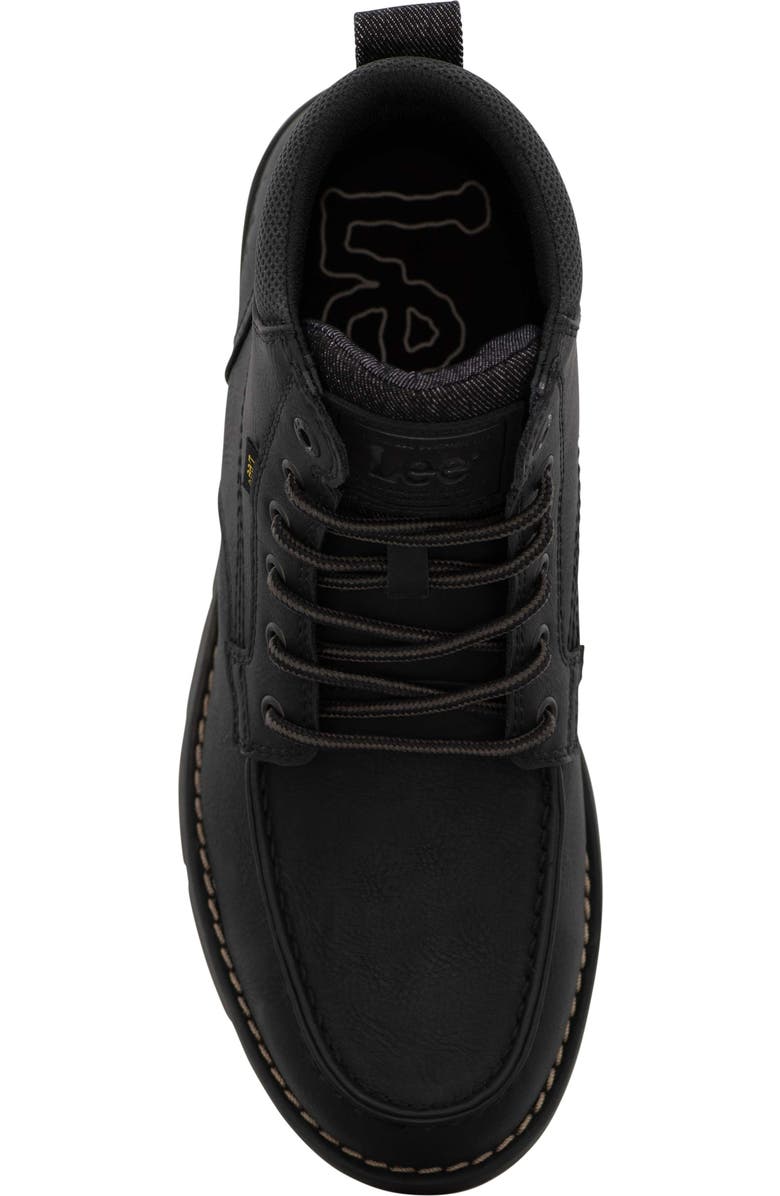 Lee Waylon Lace-Up Boot, Alternate, color, Black/ Black Denim/ Gum