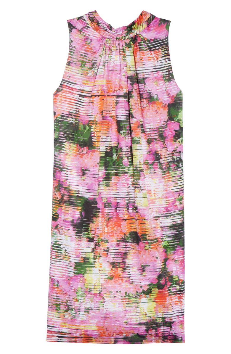 London Times Back Bow Halter Dress, Alternate, color, 