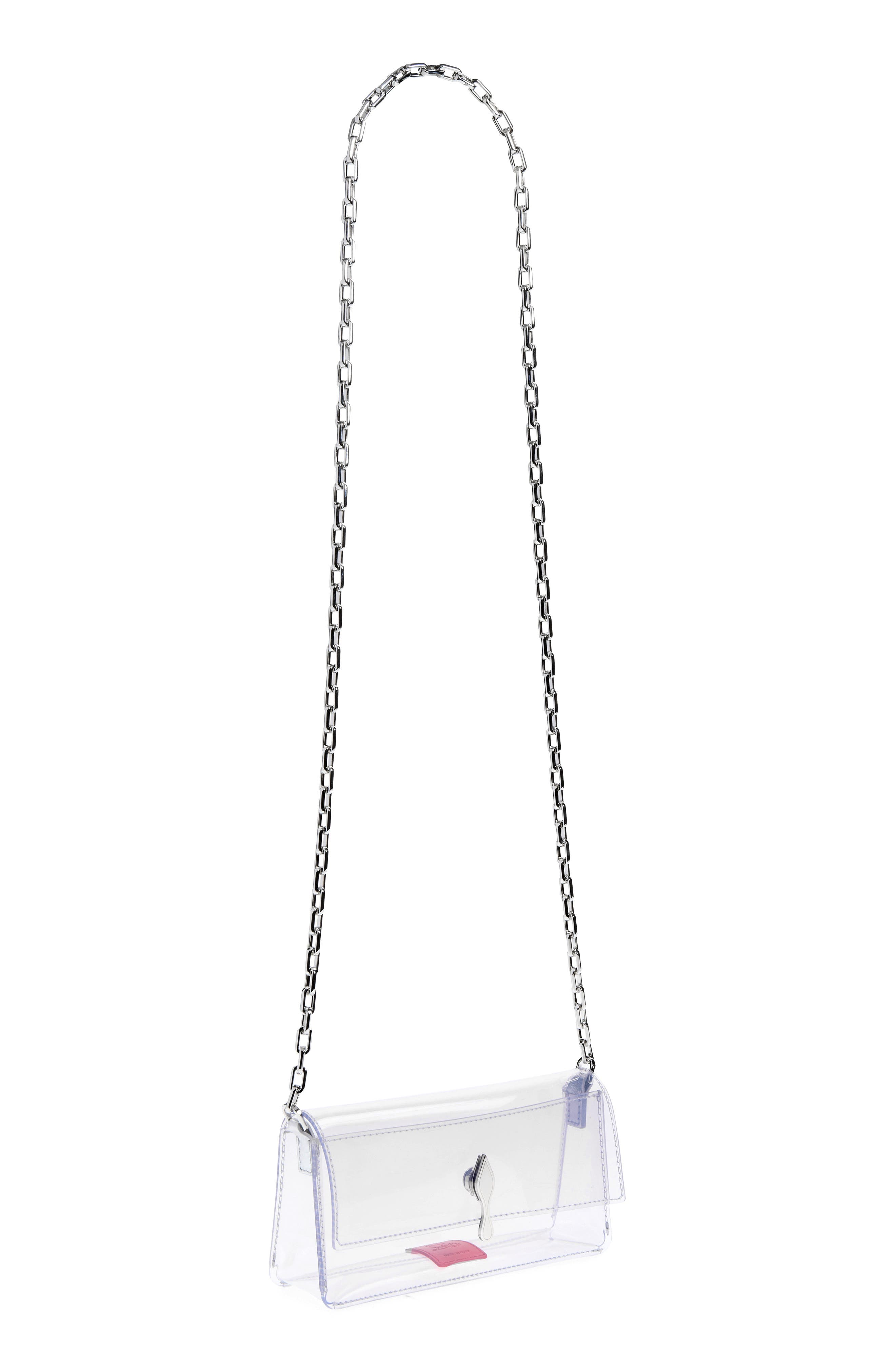 Bettina Mini Clear Crossbody Bag, Alternate, color, S082 TRANSPARENT/ SILVER