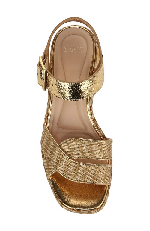 SARTO BY FRANCO SARTO SARTO BY FRANCO SARTO TILLY ANKLE STRAP PLATFORM WEDGE SANDAL 