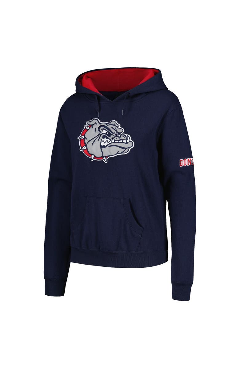 STADIUM ATHLETIC Women's Navy Gonzaga Bulldogs Team Big Logo Pullover Hoodie, Alternate, color, Navy