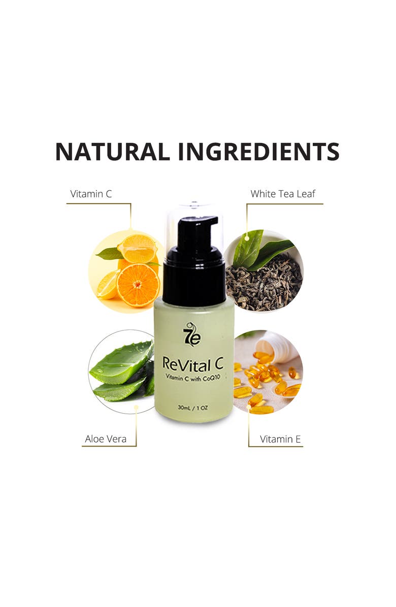 7e Wellness Revital Vitamin C Serum with 20% Ascorbic Acid, Alternate, color, Transparent