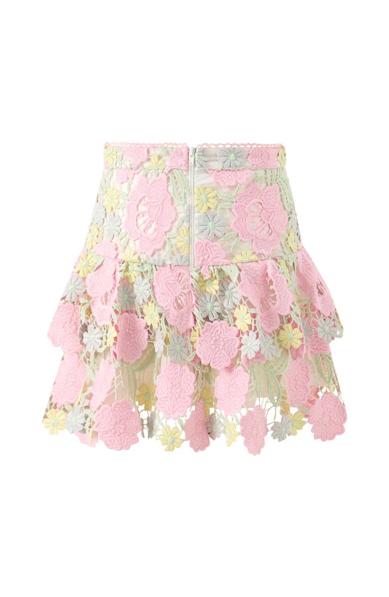 Marlo Kids Estella Frill Embroidered Mini Skirt, Main, color, Floral
