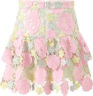 Marlo Kids Estella Frill Embroidered Mini Skirt