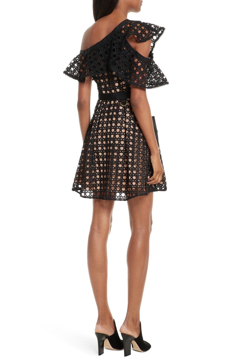 Self-Portrait Lace Frill Minidress | Nordstrom
