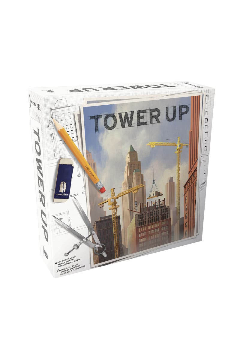 Tower Up City Building Board Game, Main, color, Multicolored