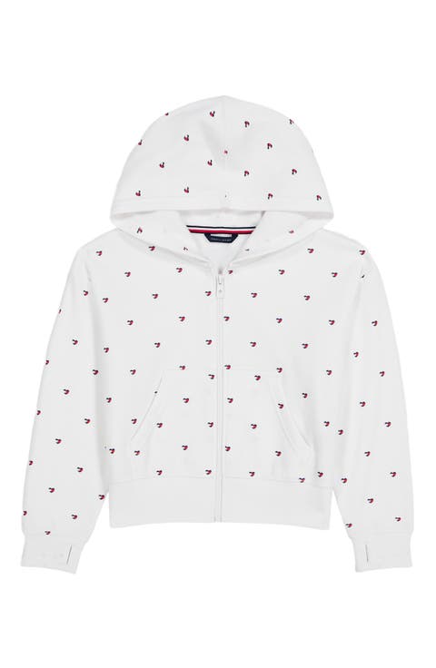 Kids' Heart Flag Full Zip Hoodie