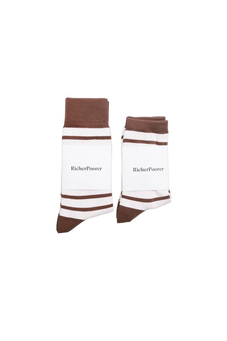 Women's Stripe Crew Sock, Alternate, color, Mustang Comi Stripe