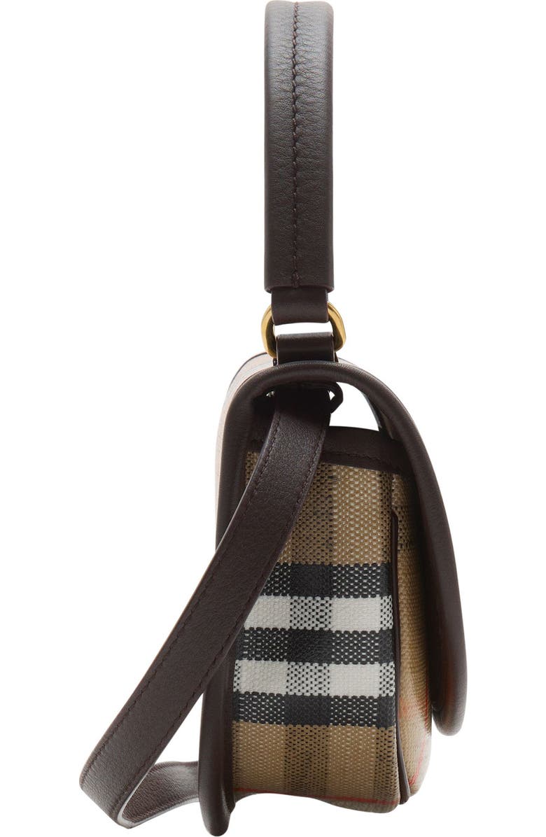 Burberry Highlands Coated Canvas Top Handle Bag, Alternate, color,