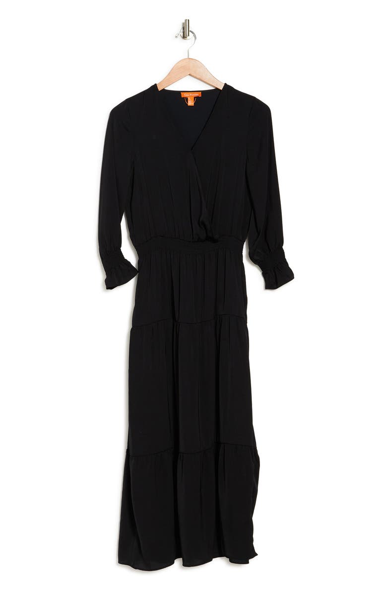 GIGI PARKER 3/4 Length Sleeve Smocked Maxi Dress, Alternate, color, 